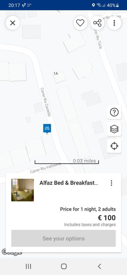 ל'אלפאס דל פי Alfaz Bed & Breakfast מראה חיצוני תמונה
